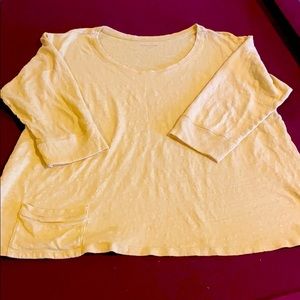Eileen Fisher boxy Tee with pocket detail